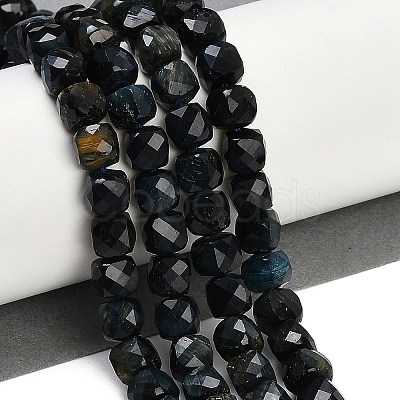 Natural Tiger Eye Dyed Beads Strands G-H028-A01-03A-1