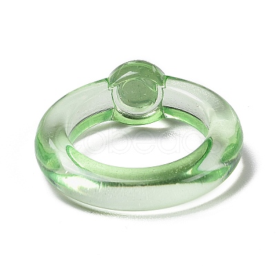 Transparent Acrylic Finger Rings LS-RJEW-T010-07B-1