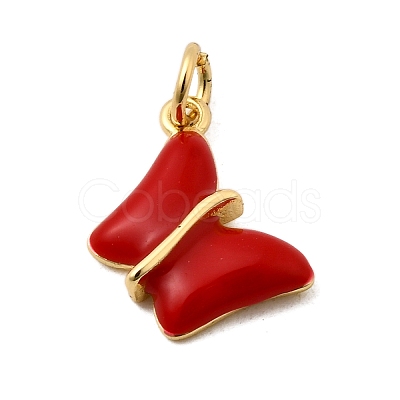 Brass Enamel Charms KK-I360-019G-02-1