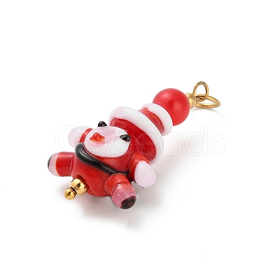 Christmas Handmade Lampwork Pendants LS-STAS-C147-03A-1