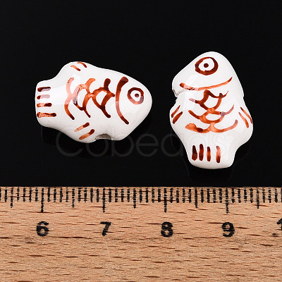 Handmade Porcelain Beads PORC-N009-07D-1