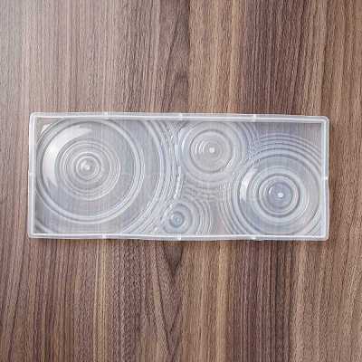 DIY Rectangle Ripple Effect Display Base Silicone Molds DIY-C055-01-1