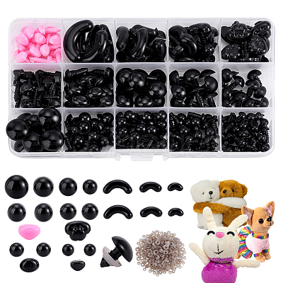 DIY Doll Eyes and Nose Making Sets DIY-WH0888-851B-1