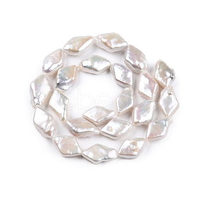 Natural Keshi Pearl Beads Strands PEAR-S020-I02-1