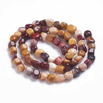 Natural Mookaite Beads Strands G-G841-A10-1