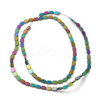 Electroplated Synthetic Non-Magnetic Hematite Beads Strands G-E610-A01-RC-1
