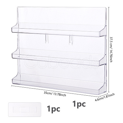 3 Tier Acrylic Wall Mounted Display Riser Stands for Car Toys ODIS-WH0043-215A-1