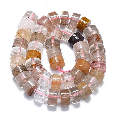 Natural Rutilated Quartz Beads Strands G-K245-C09-05-1