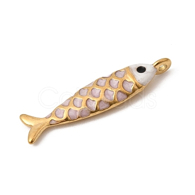 304 Stainless Steel Enamel Pendants STAS-B128-52G-05-1