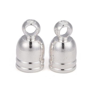 Brass Cord End Cap for Jewelry Making KK-O139-14A-S-1