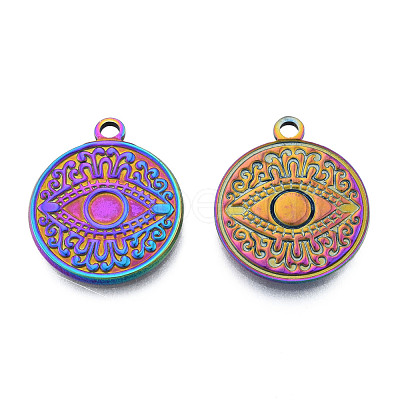 Ion Plating(IP) 201 Stainless Steel Pendants STAS-N098-220M-1