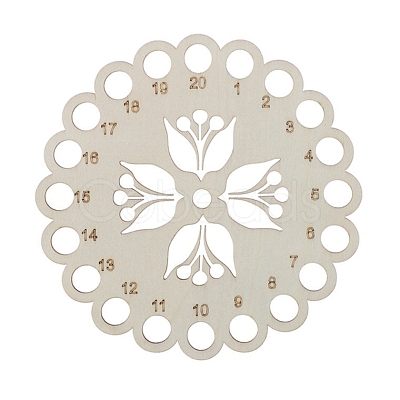 Wooden Embroidery Thread Plate PW-WG75950-04-1