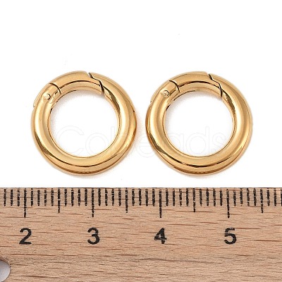 Ion Plating(IP) 316 Stainless Steel Spring Gate Rings X-STAS-M296-01G-A-1