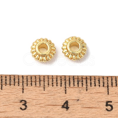 Rack Plating Brass Beads KK-S375-13G-1