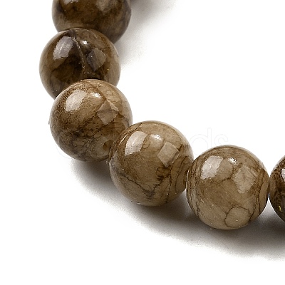 Natural Dyed Marble Beads Strands G-D315-A01-03-6mm-1