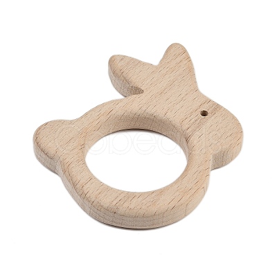 Natural Beech Wooden Teething Toys WOOD-U003-12-1