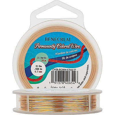 Round Copper Wire for Jewelry Making CWIR-BC0004-0.7mm-07-1
