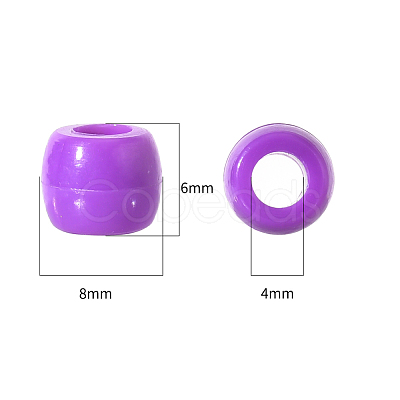 1 Bag 1200Pcs Opaque Acrylic Flat Round with Letter & Heart Beads DIY-YW0002-32-1
