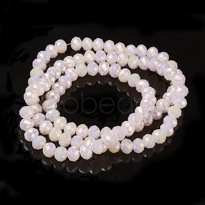 Electroplate Glass Beads Strands EGLA-A034-J4mm-T06-1