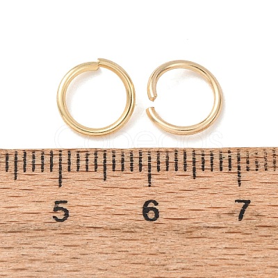 Brass Open Jump Rings KK-G604-08G-05-1