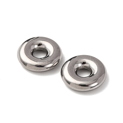 304 Stainless Steel European Beads STAS-D383-01A-P-1