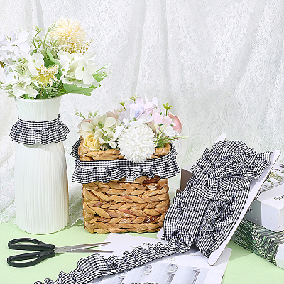 5Yards Polyester Wrinkle Ribbons OCOR-HY0001-80A-1