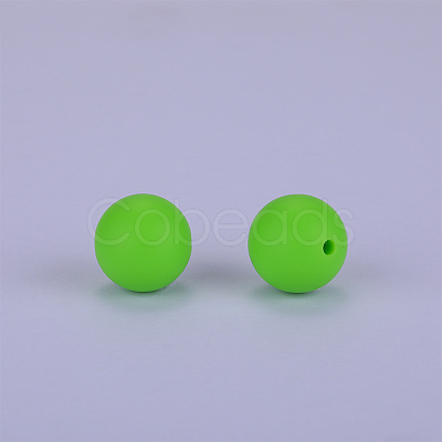 Round Silicone Focal Beads SI-JX0046A-119-1
