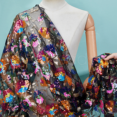 2 Yards Polyester Fabrics DIY-WH0622-743B-1