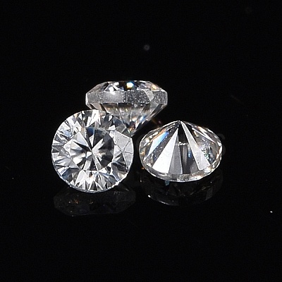 White D Color Round Cut Loose Moissanite Stones RGLA-WH0016-01B-1