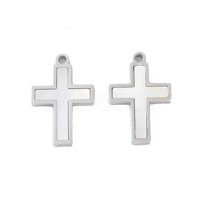 304 Stainless Steel Pendants STAS-S136-02P-01-1