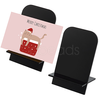 Acrylic Slant Back Postcard Display Stands ODIS-WH0078-86B-1