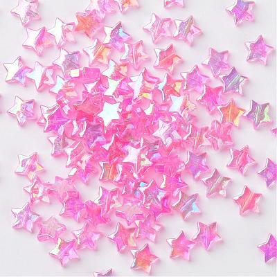 Eco-Friendly Transparent Acrylic Beads PL556-6-1