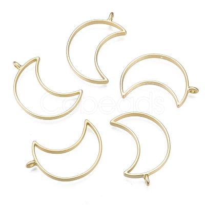 Matte Style Rack Plating Alloy Open Back Bezel Pendants X-PALLOY-S047-39C-FF-1