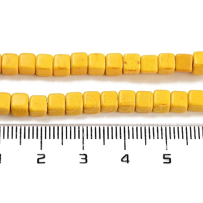 Synthetic Turquoise Beads Strands X-TURQ-G108-4x4mm-06-1