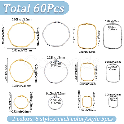 2 Bags 2 Colors Zinc Alloy Pendants FIND-SP0005-01-1