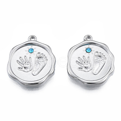 304 Stainless Steel Pendants STAS-N098-159P-1