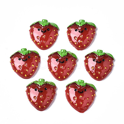 Spray Painted Resin Cabochons CRES-Q215-012-1
