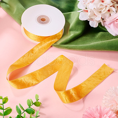 1 Roll Imitation Leather Polyester Ribbon LC-TA0001-02G-1