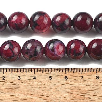 Natural Multi-Color Agate Beads Strands G-A261-B02-14mm-1