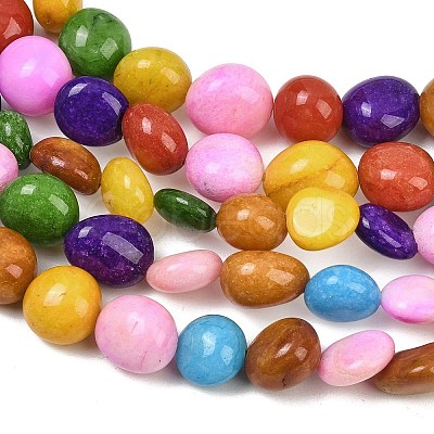 Dyed Natural White Jade Beads Strands GG-CBACF26-B01-03-1