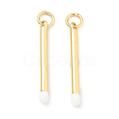 Brass Enamel Pendants KK-G416-36G-1