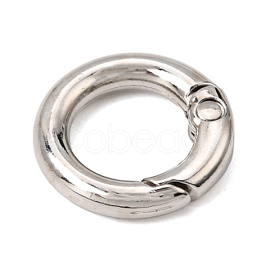 Alloy Spring Ring Clasps AL-CBAAE66-01P-1
