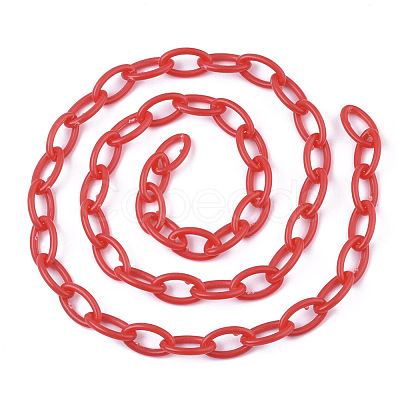 Opaque Acrylic Cable Chains SACR-N010-001E-1