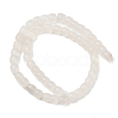 Natural Grey Agate Beads Strands G-C258-01-1