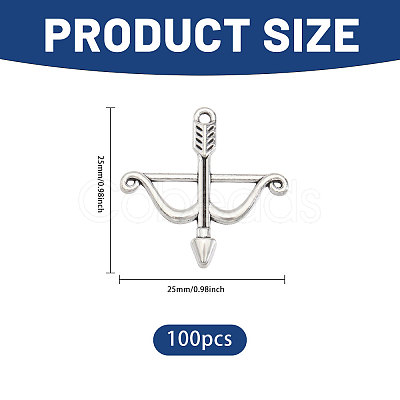 100Pcs Tibetan Style Alloy Pendants FIND-CA0010-59AS-1