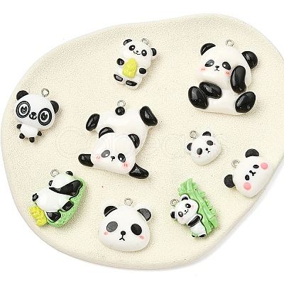18Pcs 9 Colors Opaque Resin Pendants CRES-YW0002-79-1