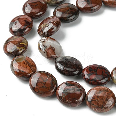 Natural Brecciated Jasper Beads Strands G-K365-B20-03-1