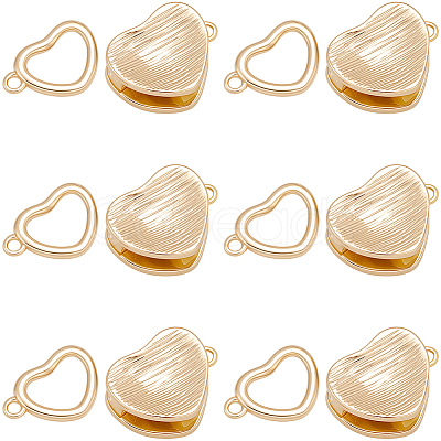 8Pcs Brass Interlocking Clasps KK-BBC0019-68-1