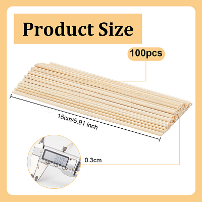 Round Bamboo Sticks WOOD-WH0030-83A-1