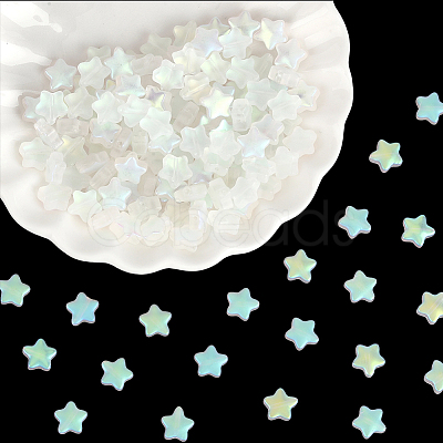 150Pcs Spray Painted Glass Beads GLAA-PA0001-83-1
